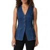 Paige Campanelli Denim Vest In Blue
