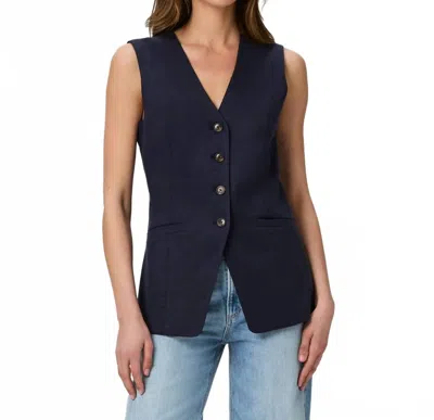 Paige Campanelli Vest In Dark Ink Blue