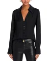 Paige Camu Jacquard Button-up Shirt In Black