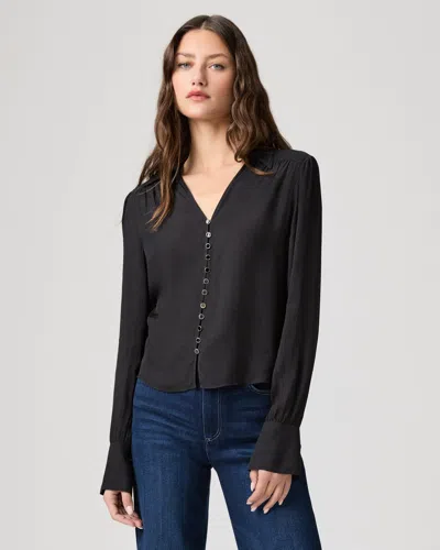 Paige Camu Shirt In Black