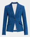 Paige Candace Stretch Denim Blazer