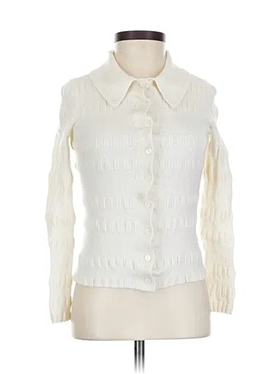 Pre-owned Paige Cardigan Sweater In White