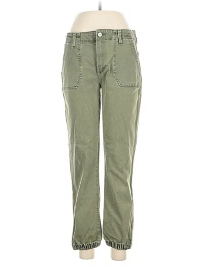 Pre-owned Paige Cargo Pants In Green