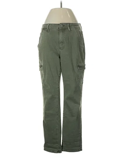 Pre-owned Paige Cargo Pants In Green
