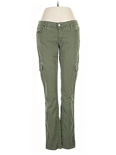 Pre-owned Paige Cargo Pants In Green