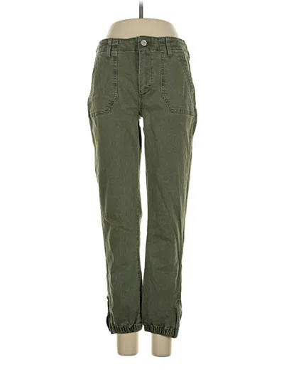 Pre-owned Paige Cargo Pants In Green