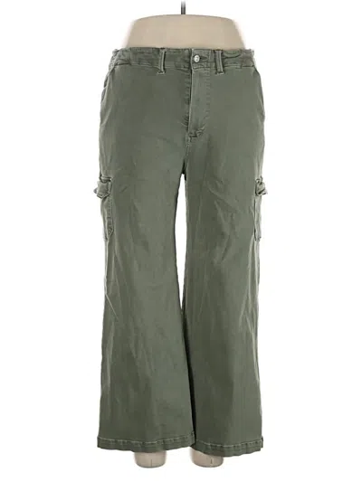 Pre-owned Paige Cargo Pants In Green