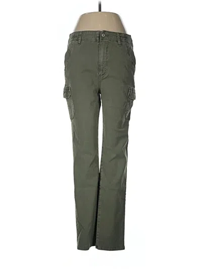 Pre-owned Paige Cargo Pants In Green