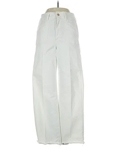Pre-owned Paige Cargo Pants In Ivory