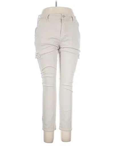 Pre-owned Paige Cargo Pants In Ivory