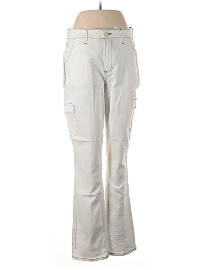 Pre-owned Paige Cargo Pants In Silver