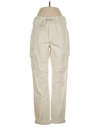 Pre-owned Paige Cargo Pants In White