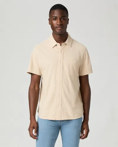 Paige Carillo Short Sleeve Button-up Shirt In Neutral