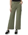 Paige Carly Cargo Vintage Ivy Green Wide Leg Jean In Green