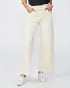 PAIGE CARLY PANTS WITH WAISTBAND TIE IN WARM ECRU