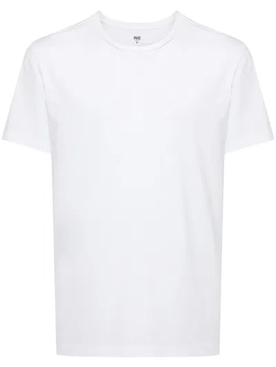 Paige Cash Crew-neck T-shirt In White