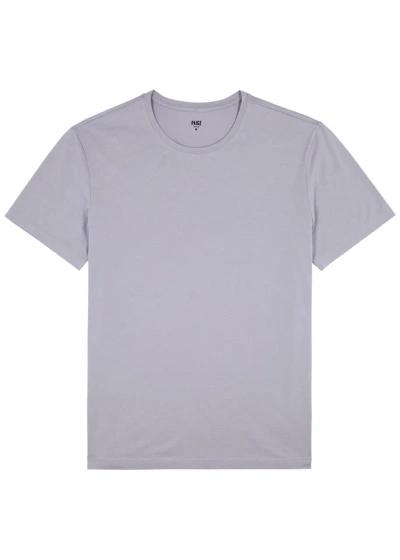 Paige Cash Stretch-jersey T-shirt In Lilac