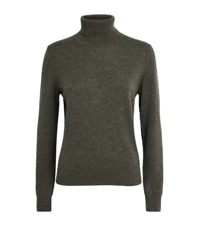 Paige Cashmere Funnel-neck Jacie Sweater In Green