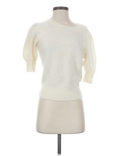 Pre-owned Paige Cashmere Pullover Sweater In Ivory