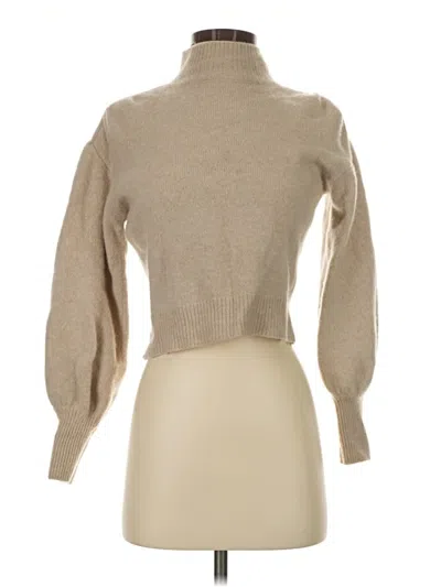 Pre-owned Paige Cashmere Pullover Sweater In Tan