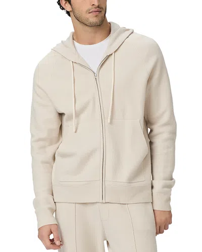 Paige Cassano Regular Fit Front Zip Hooded Sweater In Silver Drop
