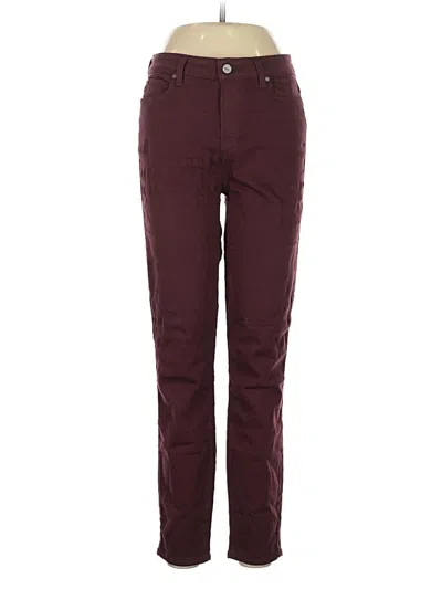 Pre-owned Paige Casual Pants In Burgundy