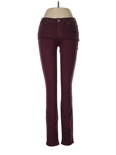 Pre-owned Paige Casual Pants In Burgundy