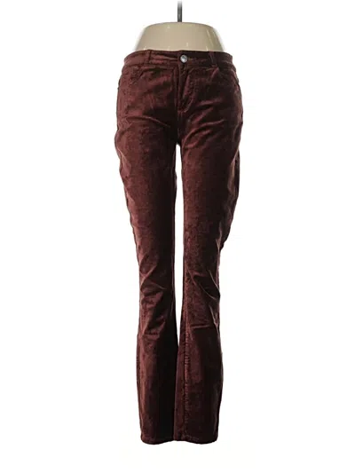 Pre-owned Paige Casual Pants In Burgundy