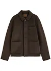 Paige Chancery Wool Blend Jacket In Brown