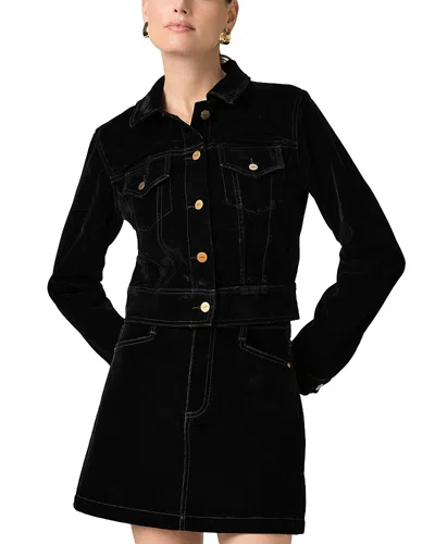 Paige Chantal Velvet Jacket In Black