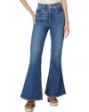 Paige Charlie 32 Inch Flare Leg Jeans In Landmark In Multi
