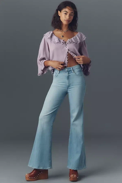 Paige Charlie High-rise Flare Jeans In Blue