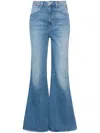 Paige Charlie High-rise Flared Jeans In Blue