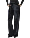 Paige Chateau Midnight Wide Leg Trouser Jean In Black