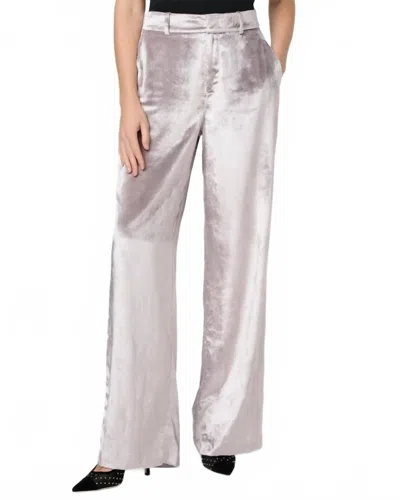 Paige Chateau Pant In Pewter Velvet In Multi