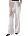 Paige Chateau Pewter Wide Leg Trouser Jean In Silver