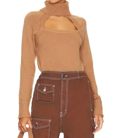 Paige Cherise Sweater In Toffee Bronze In Brown