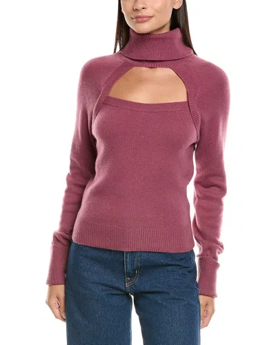 Paige Cherise Wool-blend Sweater In Pink