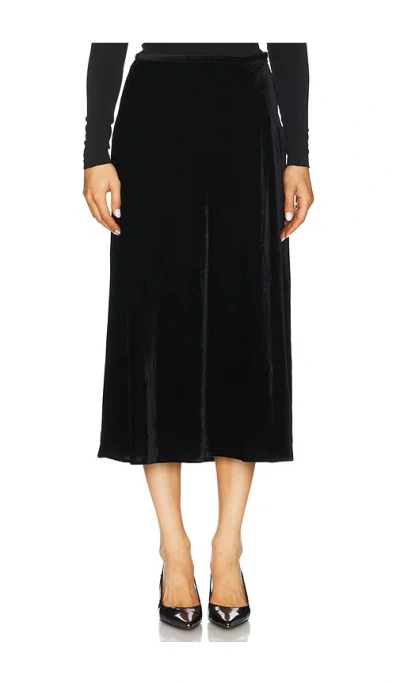 Paige Cicely Midi Skirt In 블랙