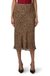 Paige Cicely Silk Midi Skirt In Multi