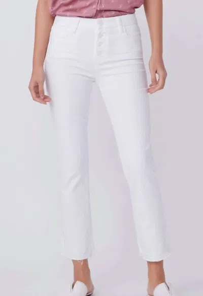 Paige Cindy Crop Jeans In Cool White In Multi