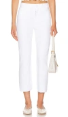 Paige Cindy High Rise Ankle Straight Jeans In 纯白