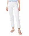 Paige Cindy High Rise Cropped Straight Jeans In Crisp White In White