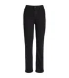 Paige Cindy High-rise Straight Jeans In Black