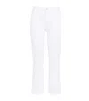 Paige Cindy High Rise Cropped Straight Jeans In Crisp White In White