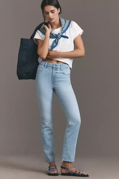 Paige Cindy High-rise Straight-leg Jeans In Blue
