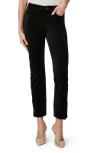 Paige Femme Velvet Jean In Black Overdye In Black Overdye