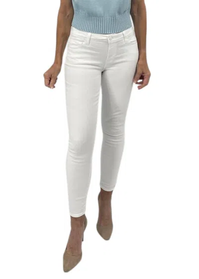 Paige Cindy Straight Jean With Grand Hem In White Noise