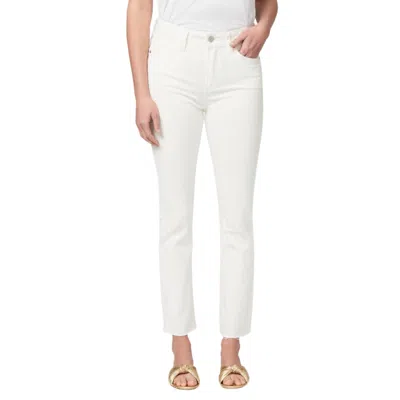 Paige Cindy Straight Jeans In Tonal Ecru In White