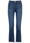 Paige Claudine Ankle Boot Cut Jean In Timeless In Blue